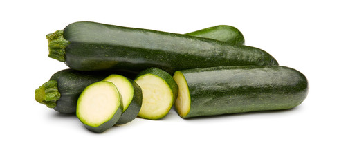 Zucchini Isolated on White Background