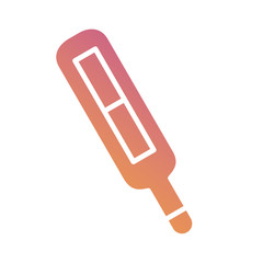 medical thermometer tool gradient silhouette style