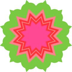 Colorful Simple emblem mark