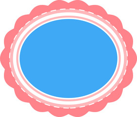 Naklejka premium Colorful Simple emblem mark