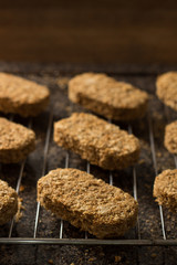 Crispy Texas bbq bread cookies with beef filling