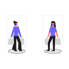 SOCIAL DISTANCING. Perfect for banners, leaflets, landing pages, social media content.