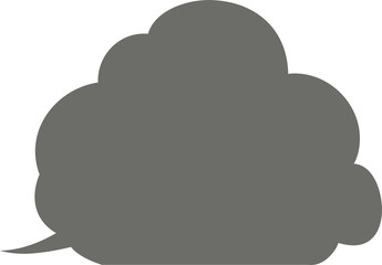 Cute Cartoon Cloudy clouds Speech bubble