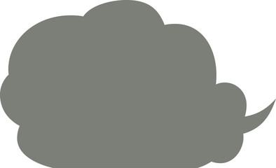 Cute Cartoon Cloudy clouds Speech bubble
