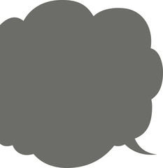 Cute Cartoon Cloudy clouds Speech bubble
