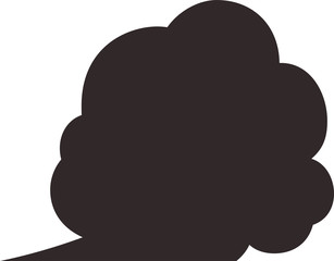 Cute Cartoon Cloudy clouds Speech bubble