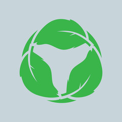 Leaf Logo Plant Eco Green Isolated Nature