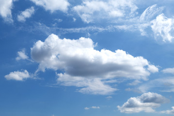 Blue sky and clouds