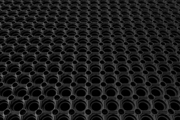 Geometric depth image Perforated rubber mat 5182