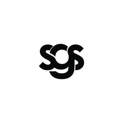 Fototapeta premium sgs letter original monogram logo design