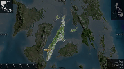 Cebu, Philippines - composition. Satellite © Yarr65