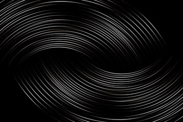 Naklejka premium Textured black and white gray gradient abstract lines texture background. 