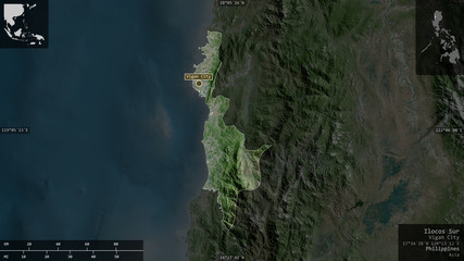 Ilocos Sur, Philippines - composition. Satellite © Yarr65