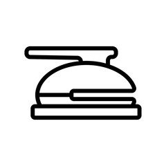 stationery hole punch icon vector. stationery hole punch sign. isolated contour symbol illustration