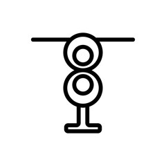 digital outdoor antennas icon vector. digital outdoor antennas sign. isolated contour symbol illustration