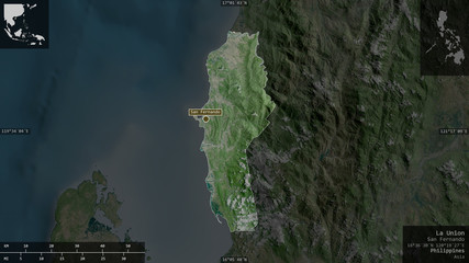 La Union, Philippines - composition. Satellite © Yarr65
