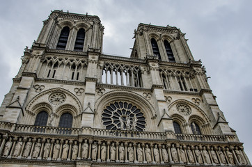 Fototapeta na wymiar Notre Dame Cathedral, Paris, France.