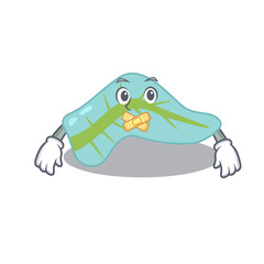 Pancreas cartoon character style having strange silent face