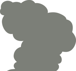 Vertically connected cute cartoon Cloudy cloud speech bubbles