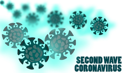 Second wave coronavirus pandemic outbreak