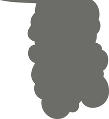 Vertically connected cute cartoon Cloudy cloud speech bubbles