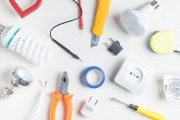 Working tools and components. Electrical objects