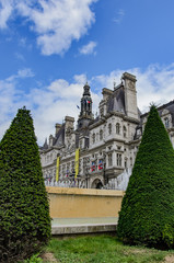 Obraz premium Hôtel de Ville, Paris, France.