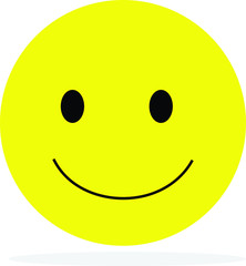 Smile yellow face happy symbol 