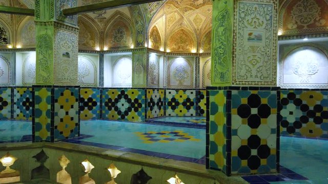 Sultan Amir Ahmad historical bath, Kashan city, Kavir desert, Iran, Western Asia, Asia, Middle East