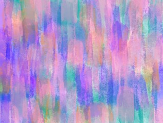 Colorful hand drawn watercolor stripes pattern abstract illustration background. Art with brush stroke backdrop