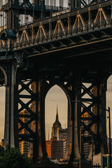 Manhattan Bridge at Sunset from Brooklyn