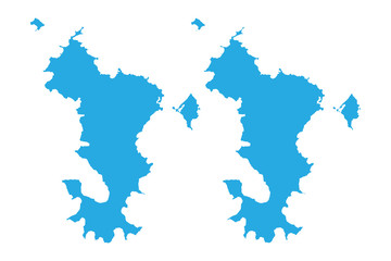 Map - Mayotte Couple Set , Map of Mayotte,Vector illustration eps 10.