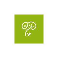 Tree Icon. Vector Illustration of linear style. Tree line icon designs on white background