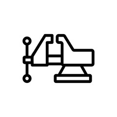 woodworking machine icon vector. woodworking machine sign. isolated contour symbol illustration