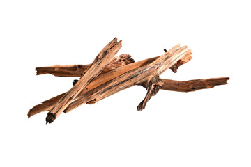 Fototapeta na wymiar firewood isolated on white background