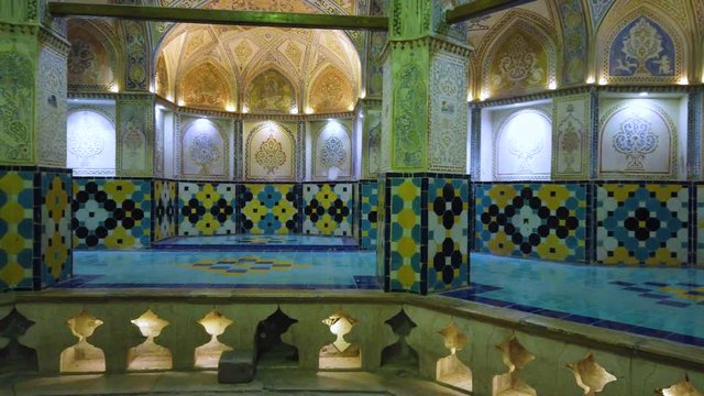 Sultan Amir Ahmad historical bath, Kashan city, Kavir desert, Iran, Western Asia, Asia, Middle East