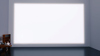 Office Worker Presentation Home Office