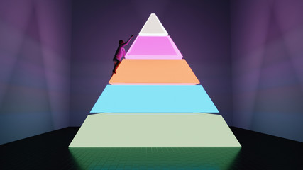 Office Worker Presentation Pyramid