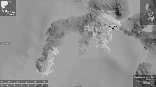 Zamboanga Del Sur, Philippines - Composition. Grayscale