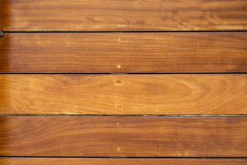 Obraz na płótnie Canvas Wood floor background. Wooden flooring outdoors, natural color, top view