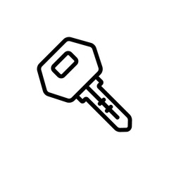 transponder key icon vector. transponder key sign. isolated contour symbol illustration