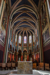 Interior of the Église de Saint Germain des Prés, Paris, France.