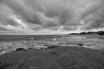 storm over the sea