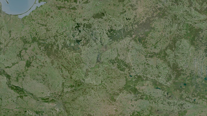 Podlachian, Poland - outlined. Satellite