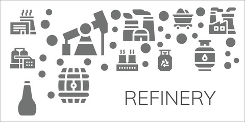 refinery icon set