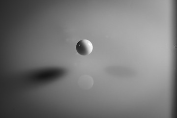 black and white droplet