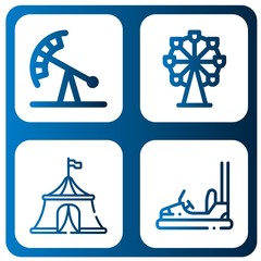 funfair simple icons set