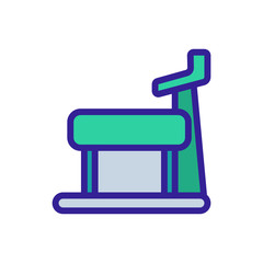 running fitness machine icon vector. running fitness machine sign. color symbol illustration