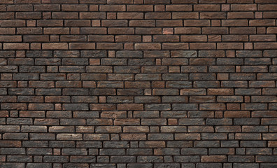 dark brown brick wall pattern