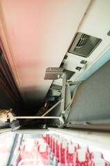 Bus air conditioning duct disassembled.